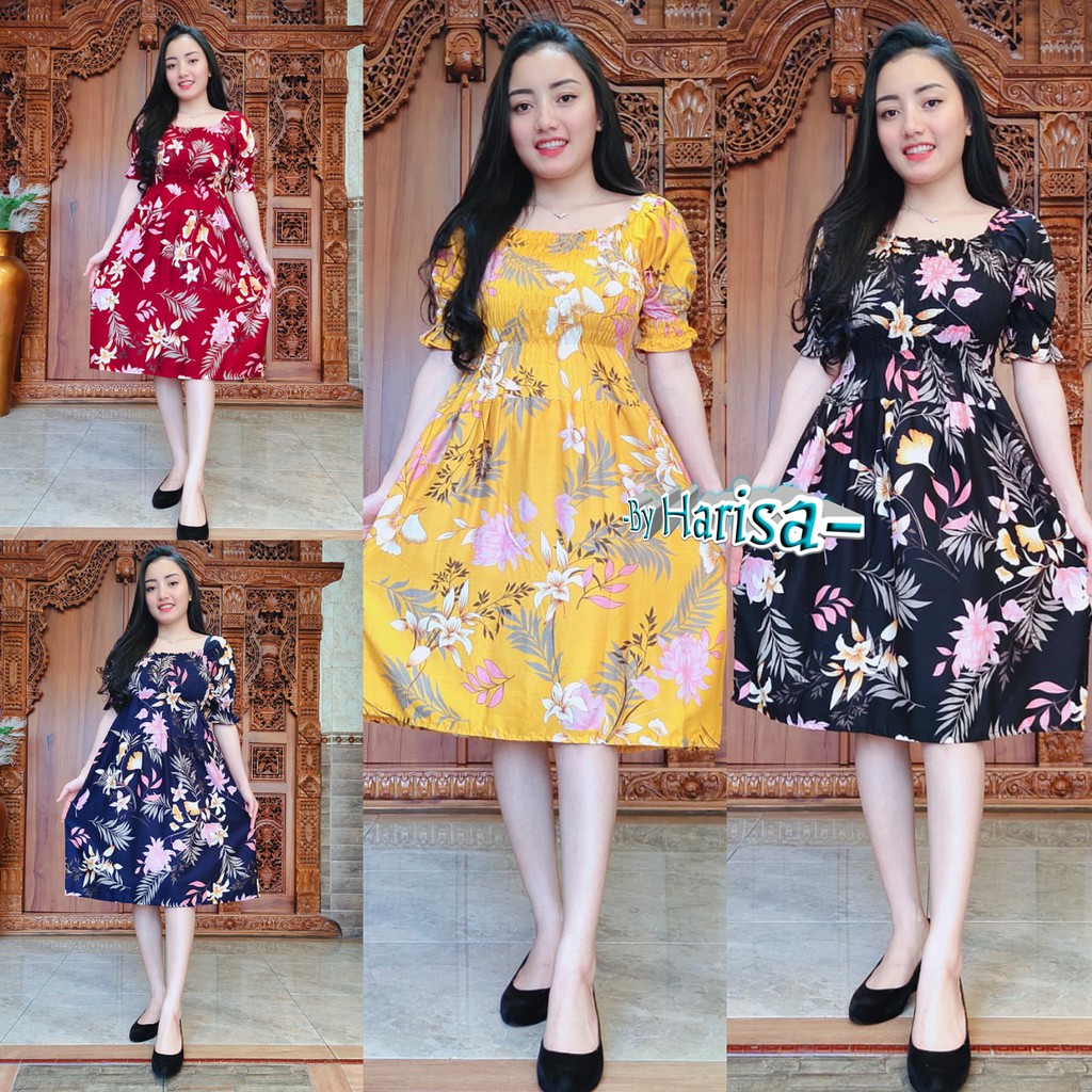 Dress Sabrina Clary flower Rayon Super