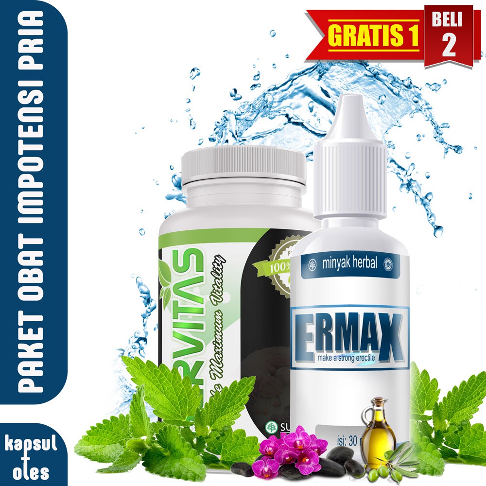 Obat Oles Herbal Impoten Lemah-Syahwat Paling Ampuh Stamina Pria-Alami Kuat Hervitas Ermax