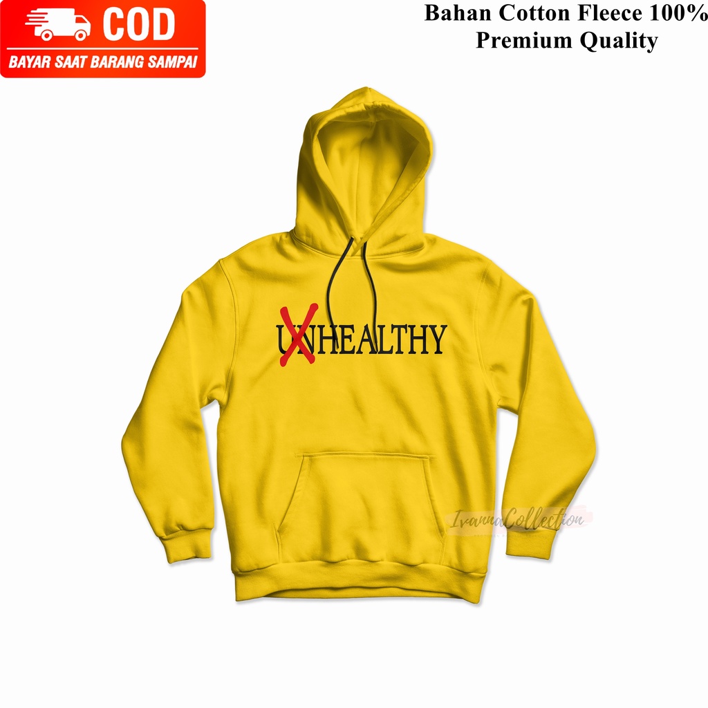 IvannaCollection Switer Hoodie Jumper Pria dan Wanita Unhealthy Jaket Hoodie Cowok Cewek Premium