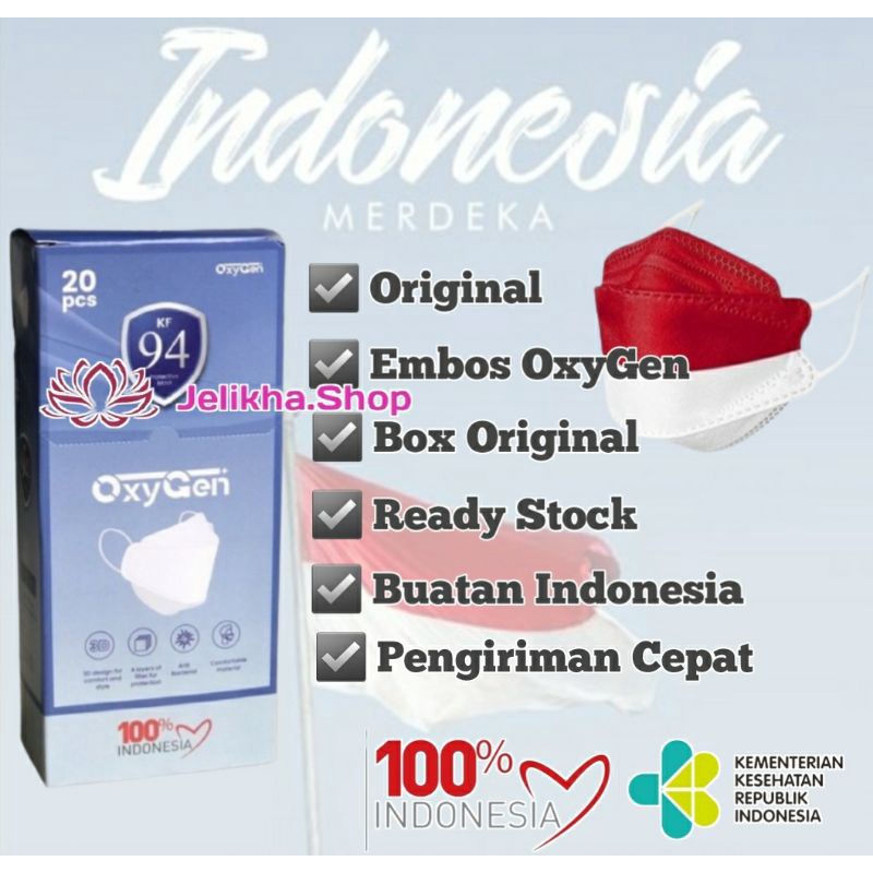 KF94 Premium 4ply OxyGen | Masker KF94 evo plusmed 4 ply convex