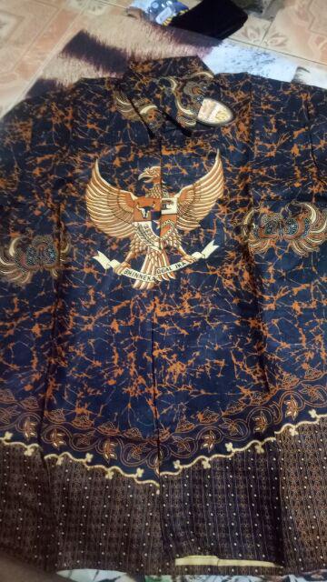 Kemeja Batik Pria Ppbtk07 Modern Lengan Panjang Casual Modis Trendy Masa Kini M L Xl Asli Pekalongan