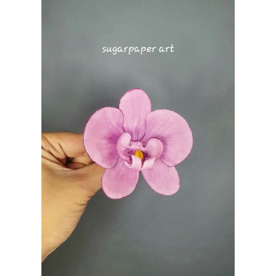 

anggrek orchid gumpaste flower edible flower hiasan tart cake topper