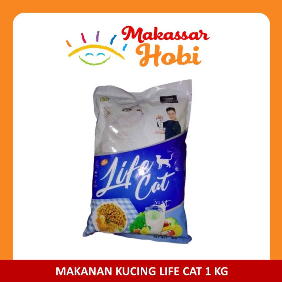 Life Cat Repack 1kg 1 Kg Makanan Kucing Adult Anak Kitten Lifecat Ori