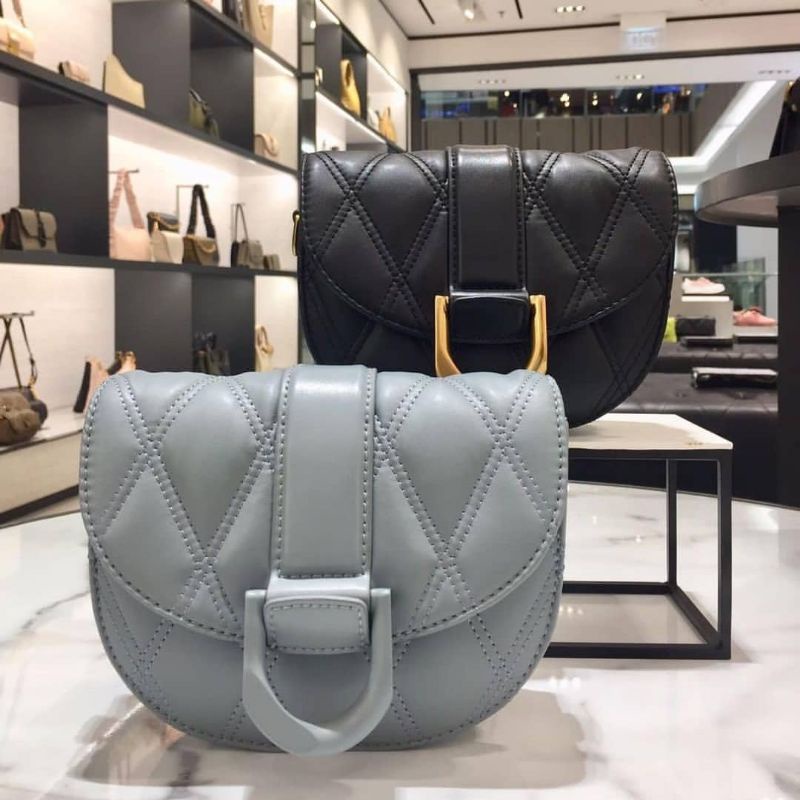 CK Mini Gabine Quilted Saddle Bag