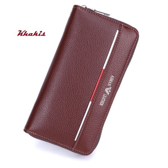 Dompet Unisex Pria Wanita Asli Import Bahan Kulit Asman Vogue - DA001 + DA002