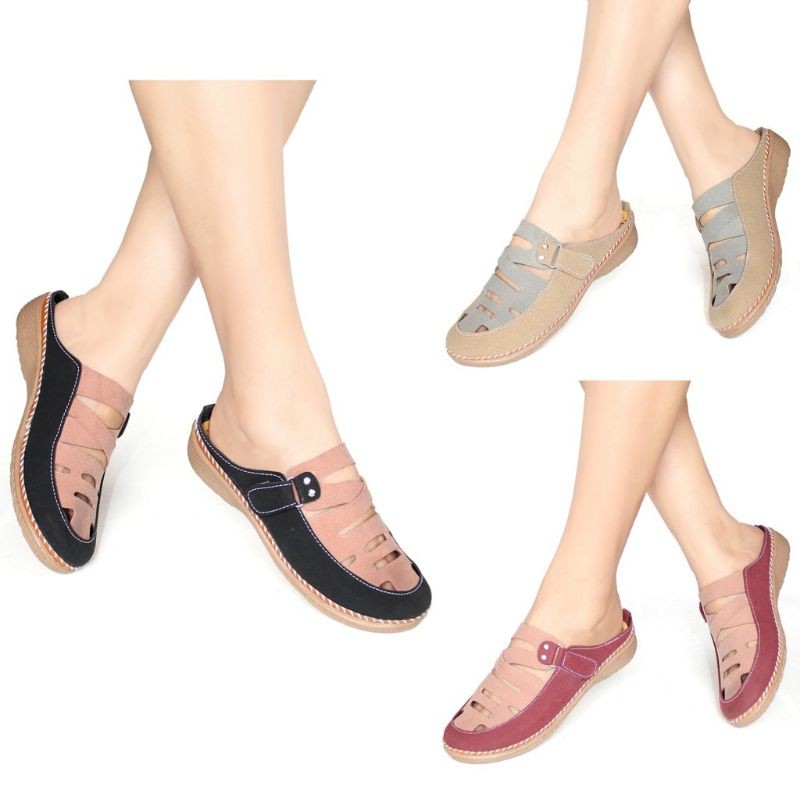 Sendal Wanita Casual Tali Slip On SS04