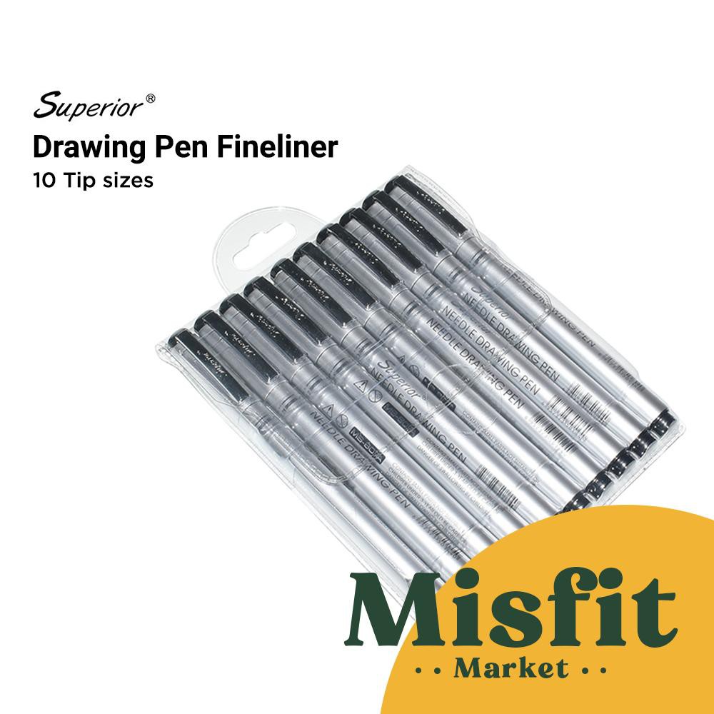 Superior Drawing Pen Fineliner (Set of 10)