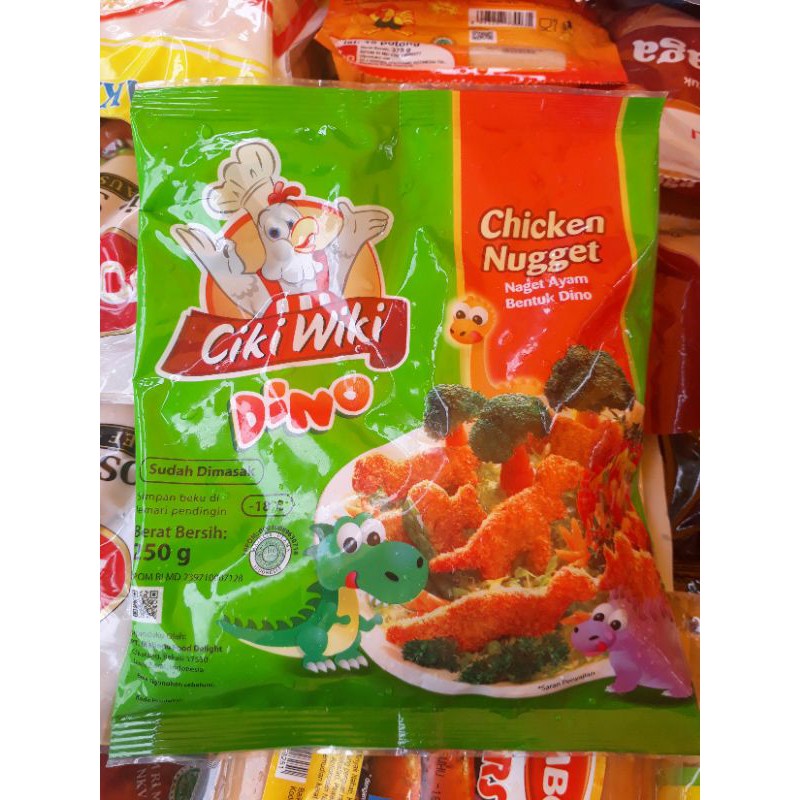 

PROMO !!! NUGGET AYAM CIKI WIKI DINO / NUGGET AYAM CW / NUGGET CIKIWIKI / NUGGET AYAM 250GR / NUGGET