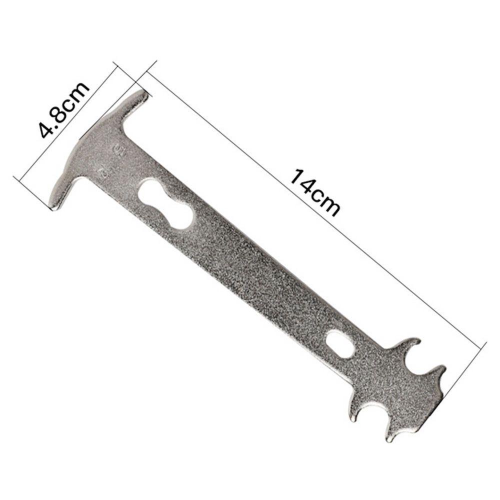 Lanfy Rantai Sepeda Memakai Checker Profesional Stainless Steel Multi-Fungsional Repair Tool Chain Link Tool Sepeda Gunung Sepeda Alat Perbaikan Alat Penghilang Pengukuran Penggaris