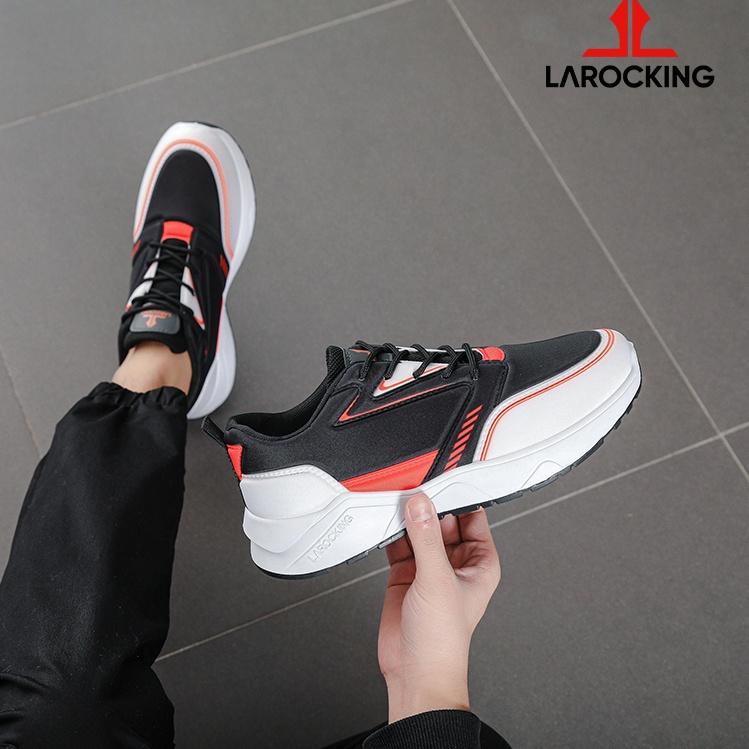 (MURAH BANGET) Larocking - Raptor Hitam Merah | Sepatu Sneakers Running Gym Shoes