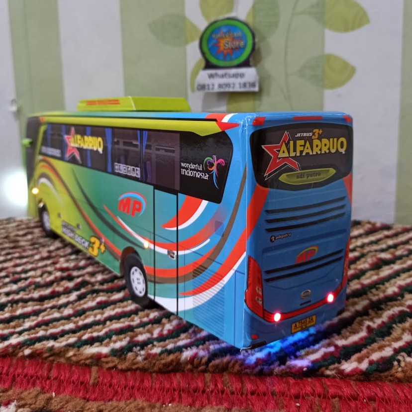 miniatur bus bis shd ALFARUQ jb3 plus lampu