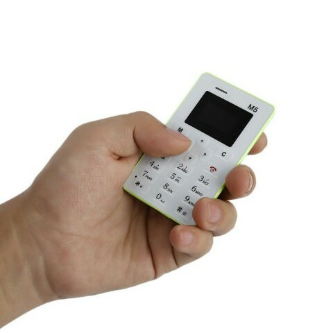 Unik handphone kecil tipis Ultra Thin Card Pocket Mini Mobile Phone Berkualitas
