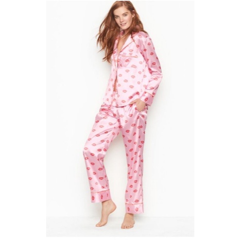 Victoria's Secret Pajamas Lengan Panjang ( 1 Set )Original Branded