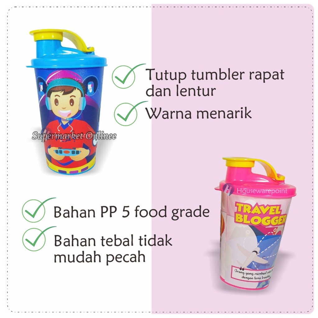 Botol Minum Plastik Imola Bottle 300ml Botol Mini Anak Serbaguna Botol Kado Souvenir Ulang Tahun