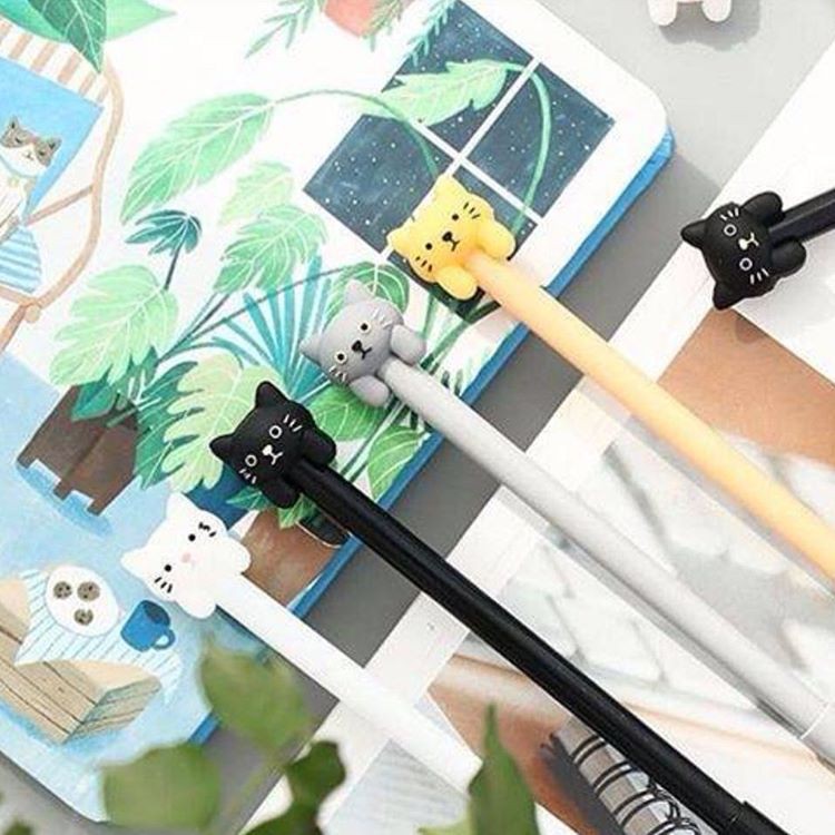 

H P27 Pulpen Karakter Kucing Lucu Imut Unik ATK Sekolah Pena Meow Catty Pena