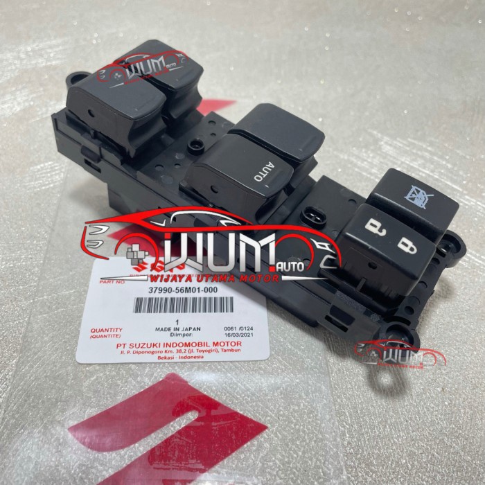 SWITCH MASTER POWER WINDOW SAKLAR KACA JENDELA KANAN ERTIGA NEW SWIFT