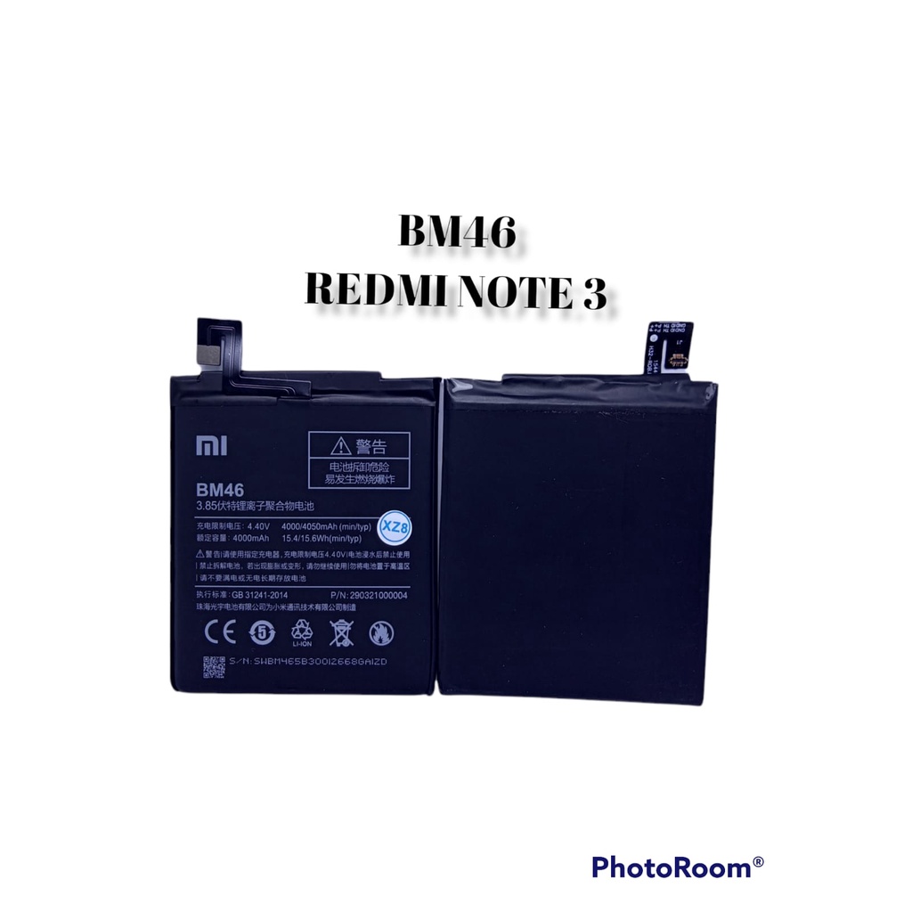 BATERAI ORIGINAL XIOMI REDMI NOTE 3 BM46 BATERAI ORIGINAL REDMI NOTE 3 BM46