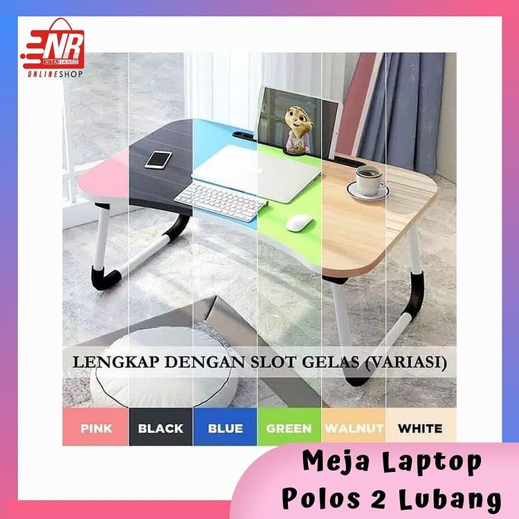 Meja Laptop Lipat Polos / Meja Belajar / Meja Lipat / Stand Laptop