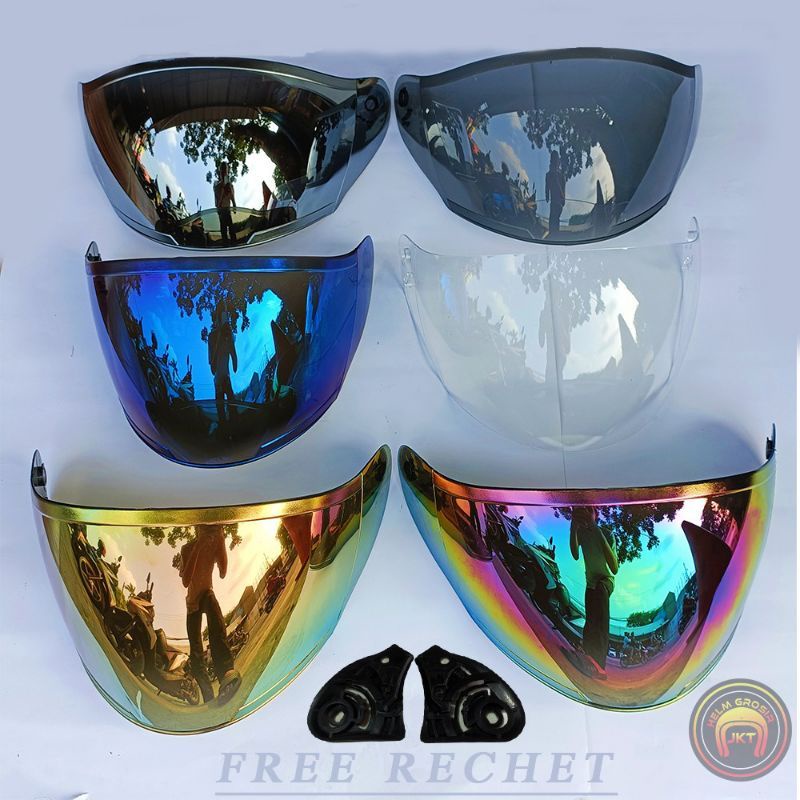 kaca helm / visor ink centro iridium silver iridium blue iridium gold