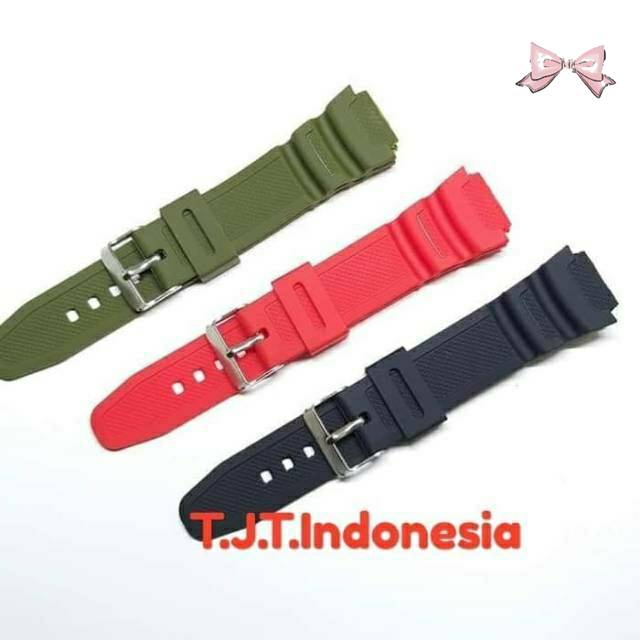 Tali Jam Tangan Casio W218-H W218H W-218H W 218 H FREE 2 PEN,