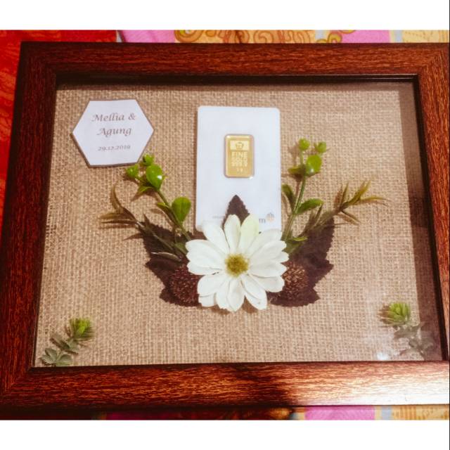 Kotak mahar rustic - mahar emas