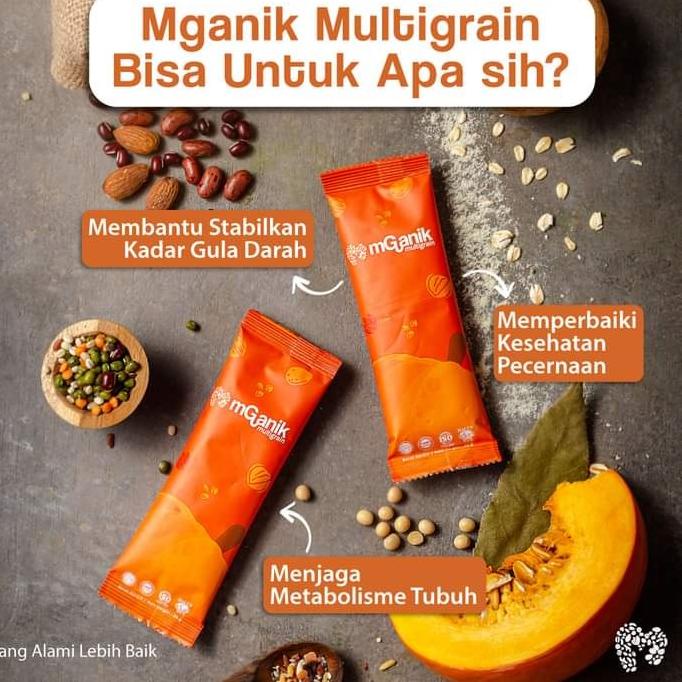 

MGANIK Multigrain Superfood 1 Box 20 Sachet | Minuman Atasi Diabetes, Kolesterol Gula Darah, Kaya Antioksidan Metafiber EnI //Diskon Cuci Gudang