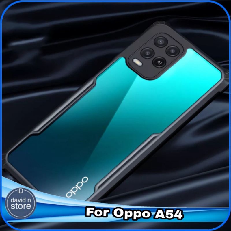 Casing Oppo A54 A 54 Hard Soft Case Luxury Anti Krack Clear Slim Back Cover