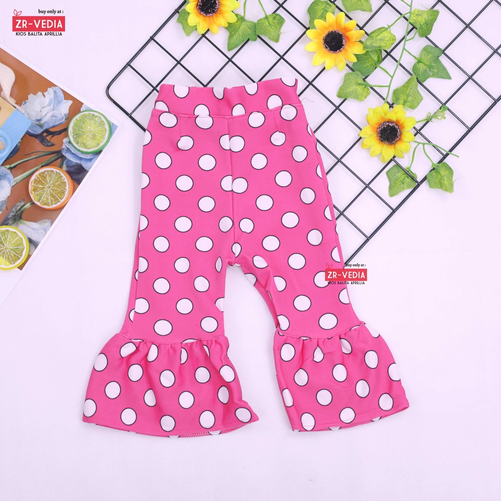 Trumpet Pants 3-5 Tahun / Celana Cutbray Adem Anak Perempuan Legging Cewek Girl Motif Lucu Panjang