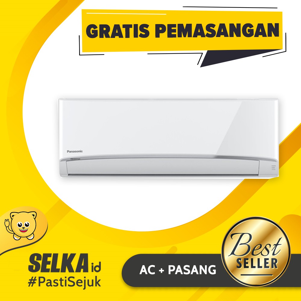 Panasonic CS-PU9UKP + PASANG AC Split Basic Inverter Aerowings 2 Flap 1 PK