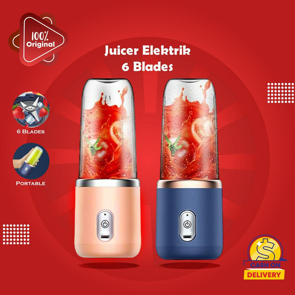 SixBlades Premium Juicer Portable Blender Portable Mini Juice Blender