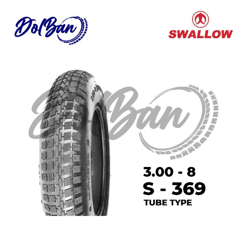 BAN LUAR ANGKONG SWALLOW 300-8 RING 8 S-369 2PR TUBETYPE