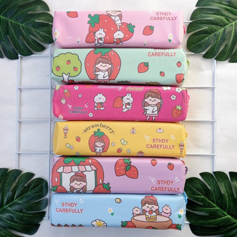 

KIANDAA Tempat Pensil Simple Motif Kartun Lucu Gaya Korean Style Cute KIANDA MAKASSAR COD