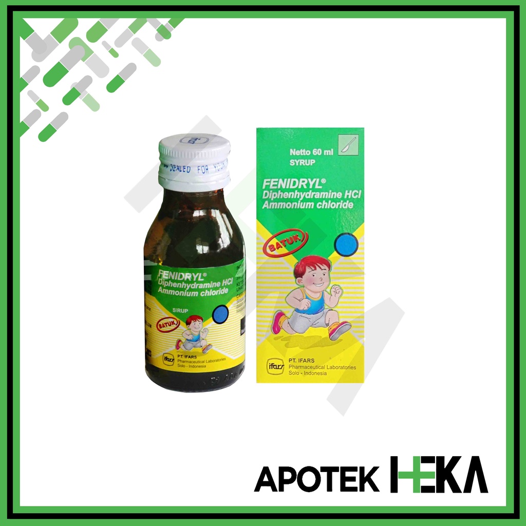 Fenidryl Sirup Botol 60 ml - Obat Batuk Berdahak Alergi (SEMARANG)