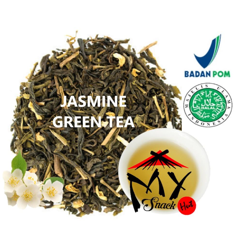 

JASMINE GREEN TEA 10GR - DAUN TEH HIJAU MELATI KERING - JASMIN LEAF LEAVES IMPORT TAIWAN HALAL Berkualitas