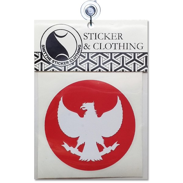 Stiker Garuda Merah Putih Logo v.1 Cutting Sticker 2W Mobil Motor