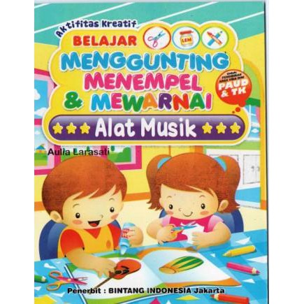 Buku Belajar Menggunting Menempel dan Mewarnai