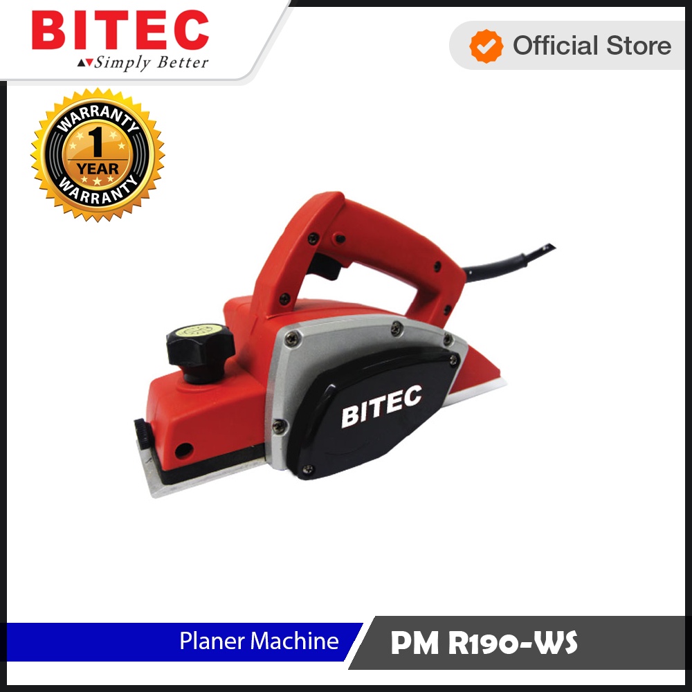 BITEC - MESIN SERUT KAYU LISTRIK EXPERT 450W /PLANNER MACHINE - PMR190-WS - GARANSI RESMI 1 TAHUN