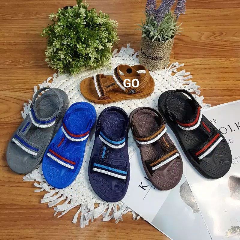 gos NEW ERA TG E 3003 Sandal Karet Tali Laki Perempuan Sendal Gunung Anak