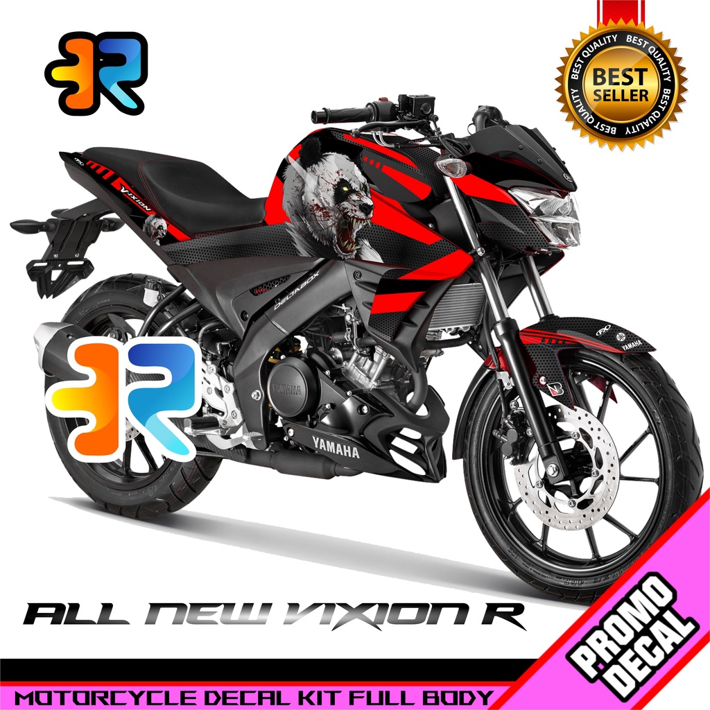 Decal Motor Vixion R Desain Panda Sticker Decal Vixion All New Full Body