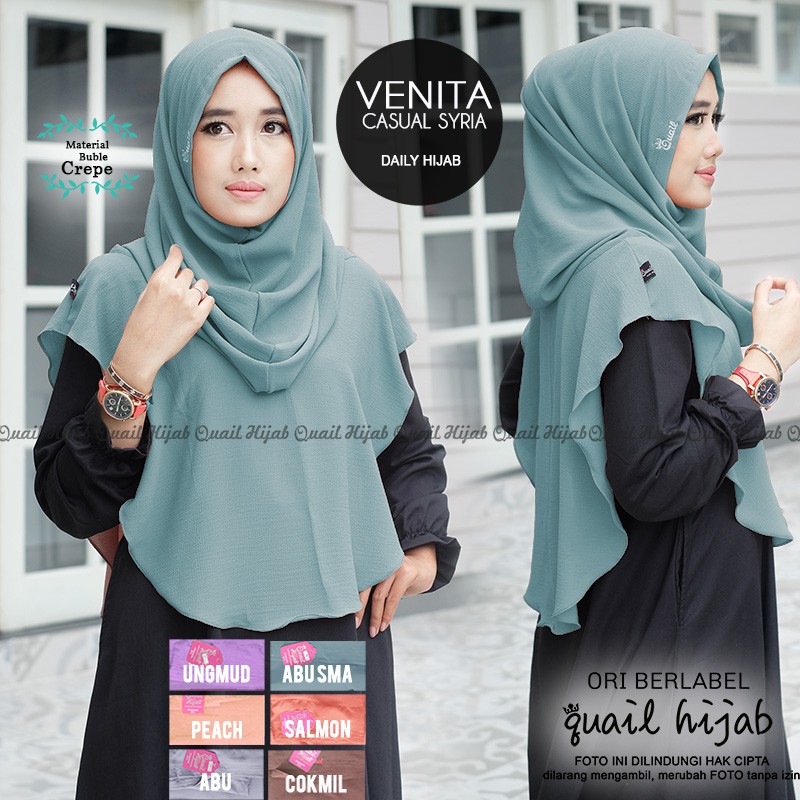 Jilbab Venita Ori By Quail Hijab Shopee Indonesia