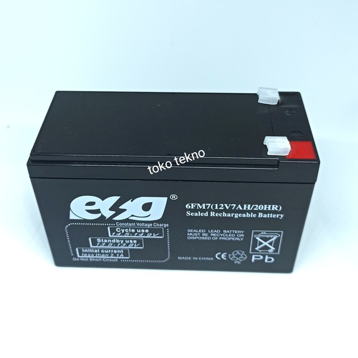 Aki Kering 12V 7Ah Aki UPS 7Ah Battery Kering Aki - Box Power Supply ORIGINAL Original