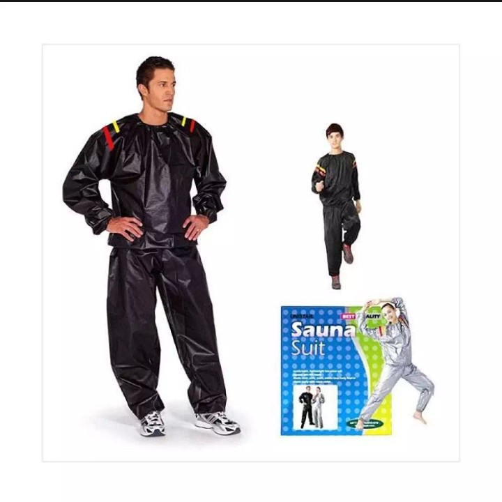 Sauna Suit Jumbo Wanita Pria - Baju Sauna Pembakar Lemak - Baju Olahraga Wanita pria - Jaket Parasut Olahraga Wanita Pria - Jaket Jogging Pelangsing Badan-5