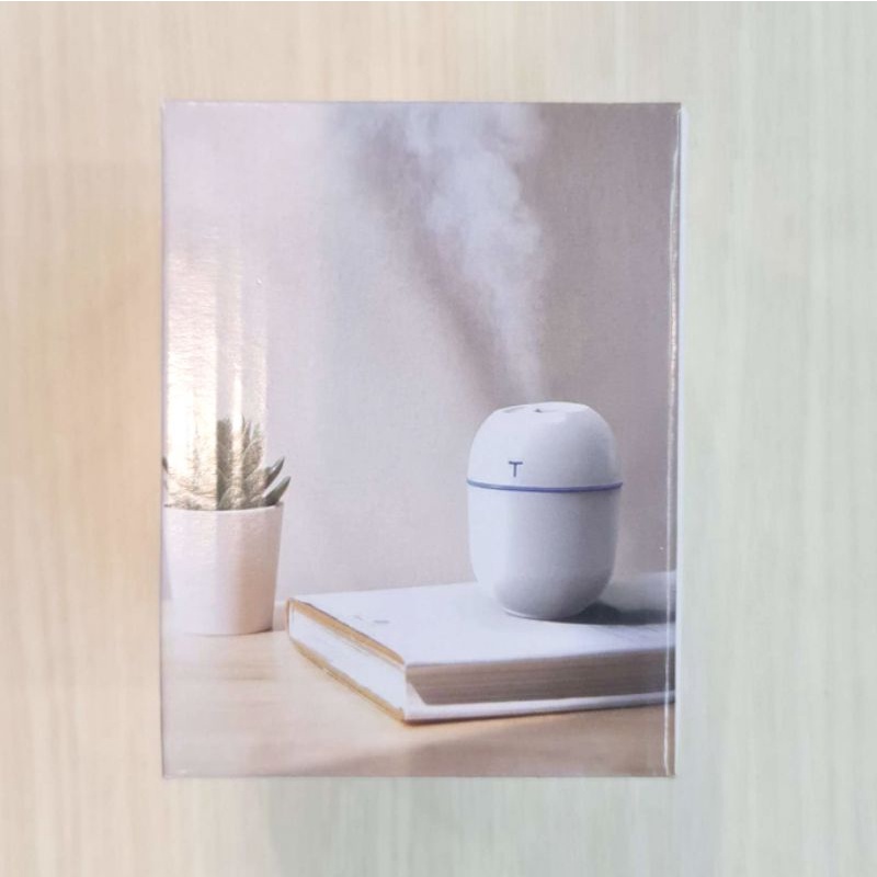 HUMIDIFIER HUMIDIFER PURIFIER DIFFUSER 220ML PELEMBAB UDARA RUANGAN ESSENTIAL OIL BLUE LONJONG