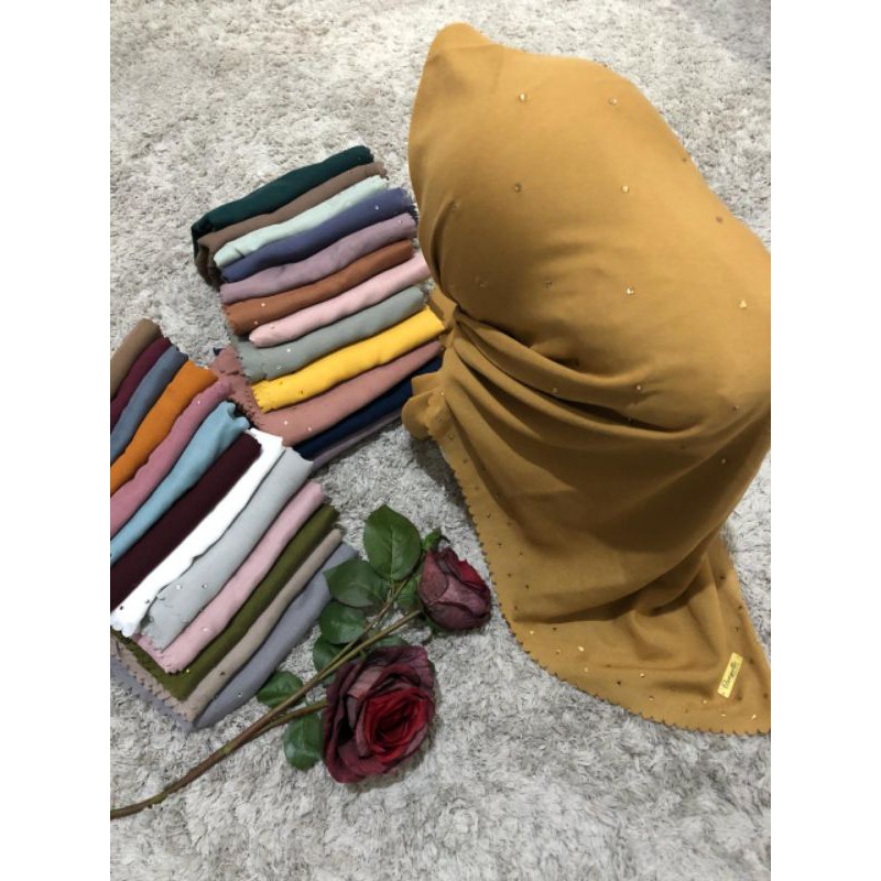 kerudung segiempat voal bungatta kerudung
