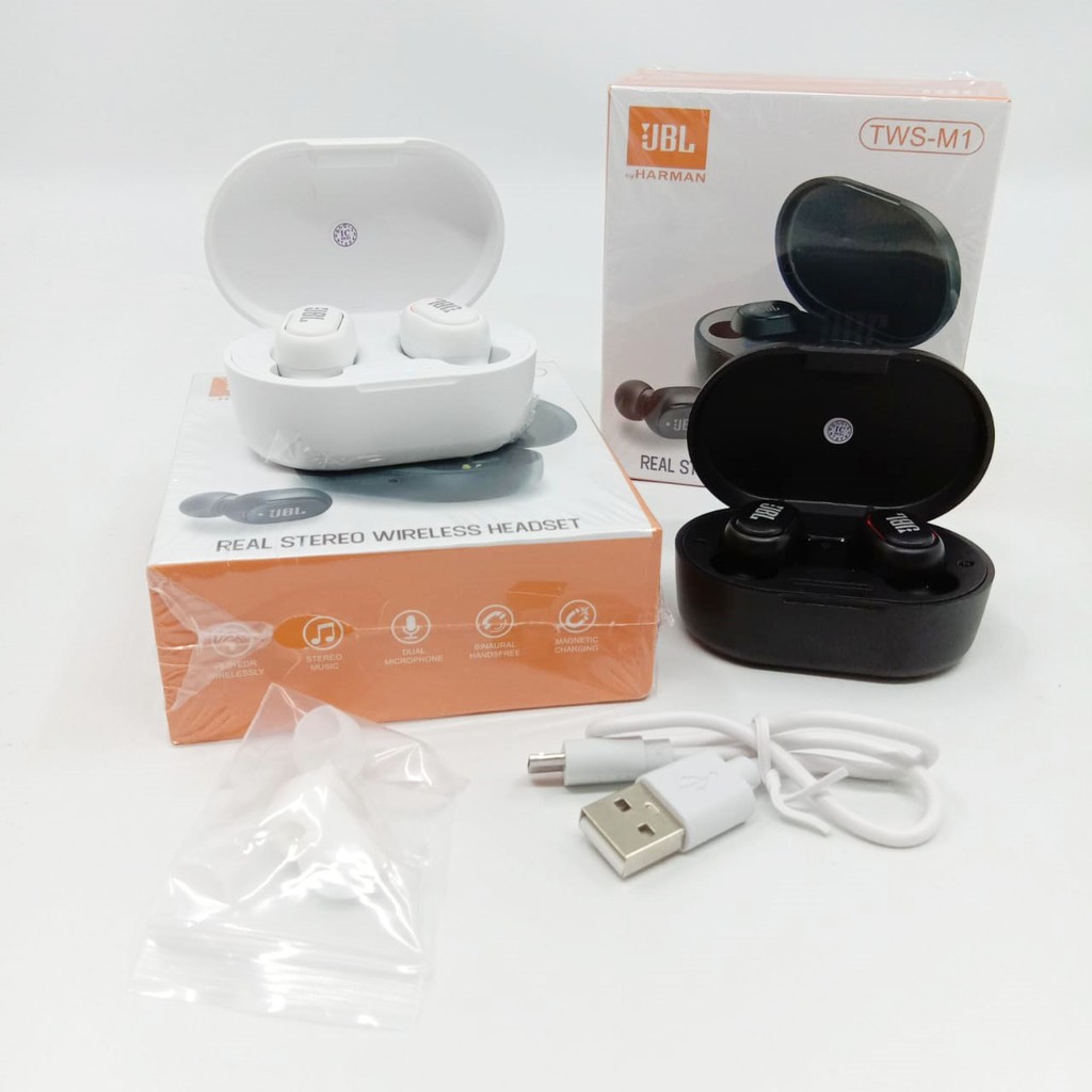 Headset Earphone TWS M1 Bluetooth True Wireless earbuds TWS-M1