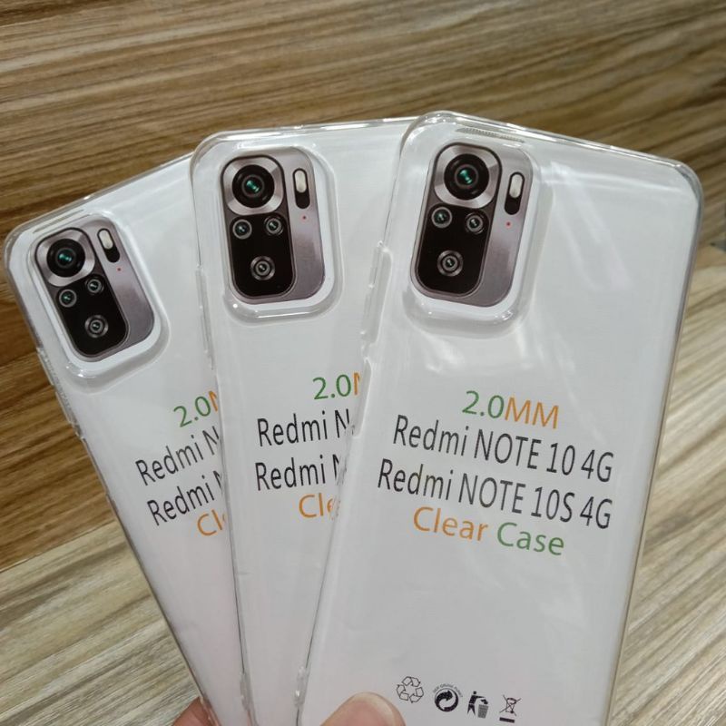 Clear Case Redmi Note 8 pro/Note 9/ 9 pro/Note 10/ 10s/10 pro/12C/Poco M5/F4/M3 Pro Tebal 2.0mm Bening Transparan