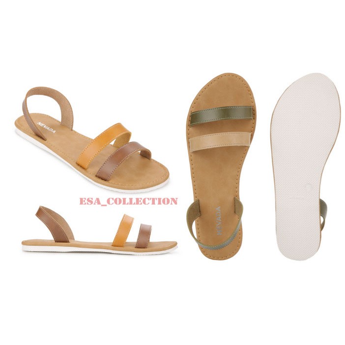  Nevada  Slingback Sandal  Double Strap Shopee Indonesia