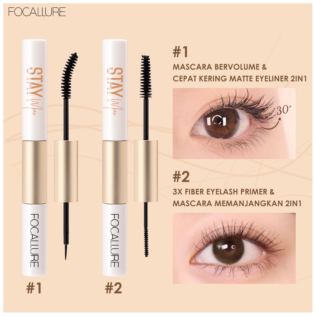 FOCALLURE Bomb Lashes Volumizing Mascara Kosmetik Mata (100% Original, BPOM Certified)