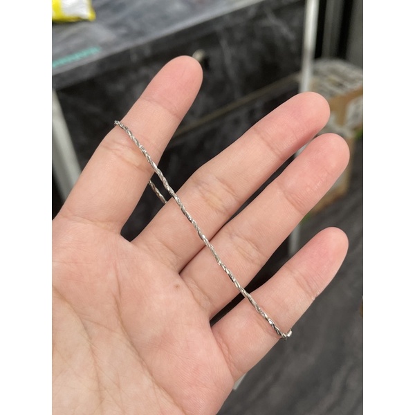 Gelang Choker Emas putih 375%