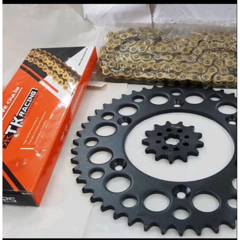 gear set gir set CRF 150L model se 520 crf 230 crf 250 rantai 520 TK racing